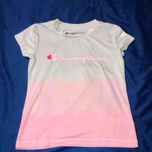 Ombre White & Pink Champion Shirt